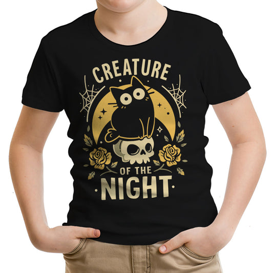 Gothic Night Cat - Youth Apparel