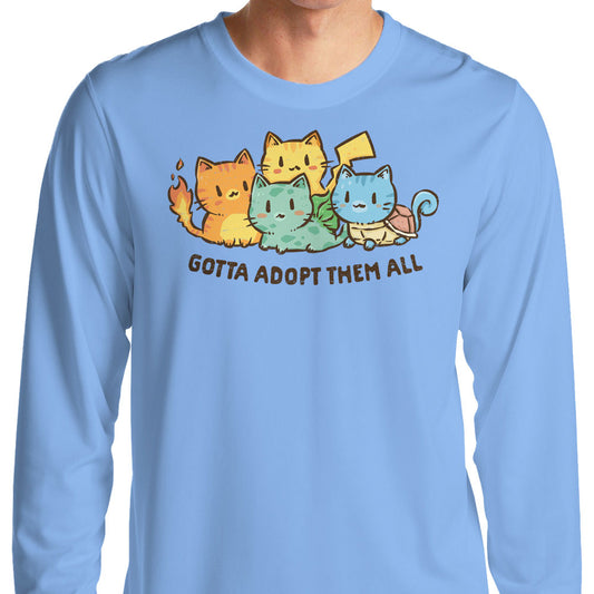 Gotta Adopt 'Em All - Long Sleeve T-Shirt