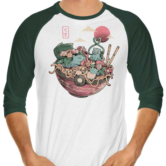 Grass Bowl - 3/4 Sleeve Raglan T-Shirt