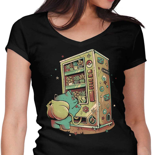 Grass Vending Machine - Women's V-Neck