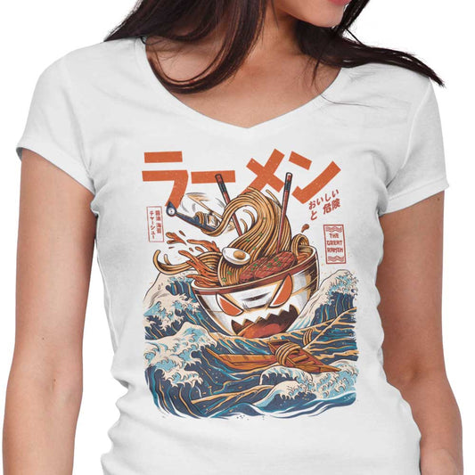 Great Ramen Off Kanagawa - Women's V-Neck