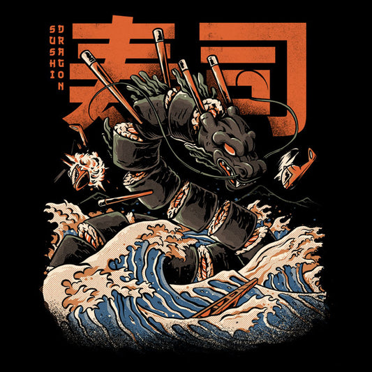 Great Sushi Dragon (Alt) - Wall Tapestry