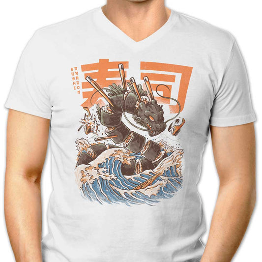 Great Sushi Dragon - Men's V-Neck