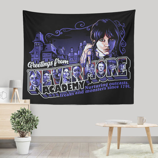 Greetings from Nevermore - Wall Tapestry
