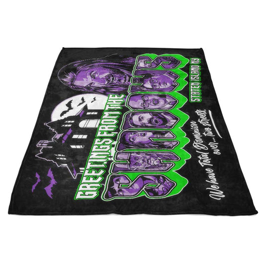 Greetings from the Shadows - Fleece Blanket