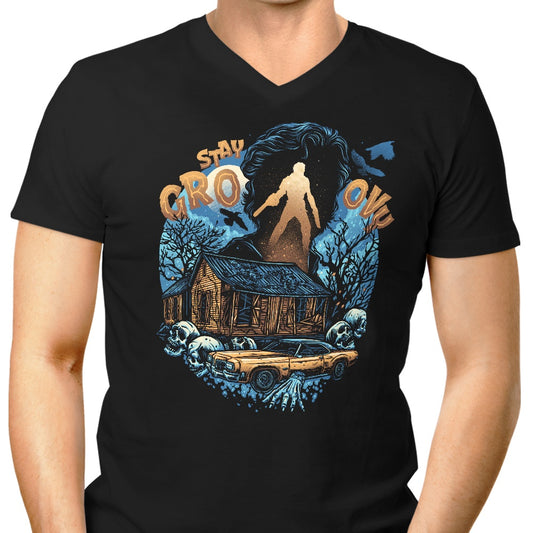 Groovy Cabin - Men's V-Neck