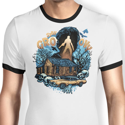 Groovy Cabin - Ringer T-Shirt