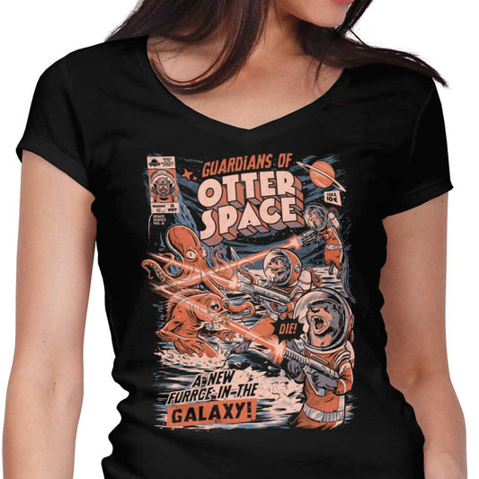 Guardians of Otter Space - Women's V-Neck