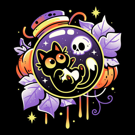 Halloween Bottled Kitten - Wall Tapestry