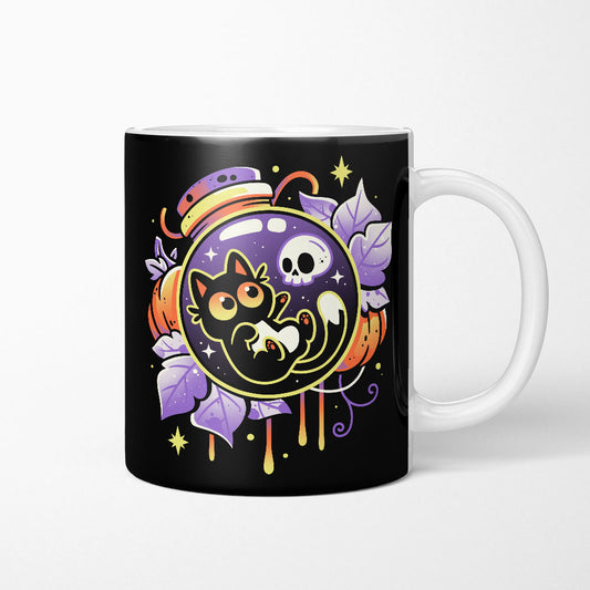 Halloween Bottled Kitten - Mug