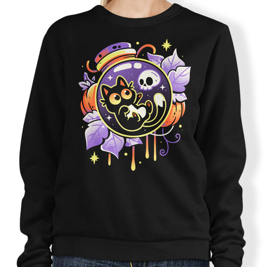 Halloween Bottled Kitten - Sweatshirt