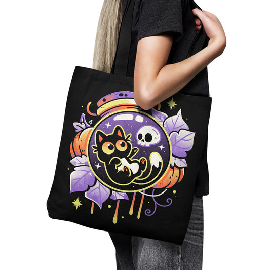 Halloween Bottled Kitten - Tote Bag