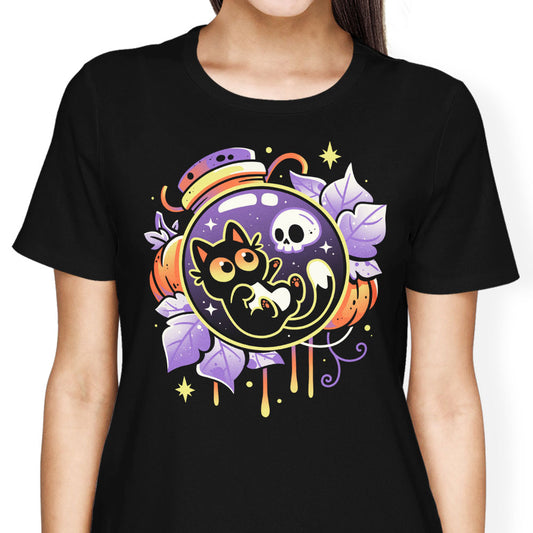 Halloween Bottled Kitten - Women's Apparel