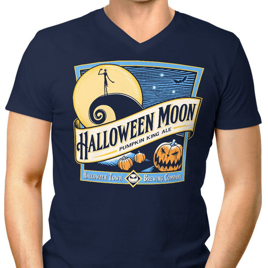 Halloween Moon - Men's V-Neck