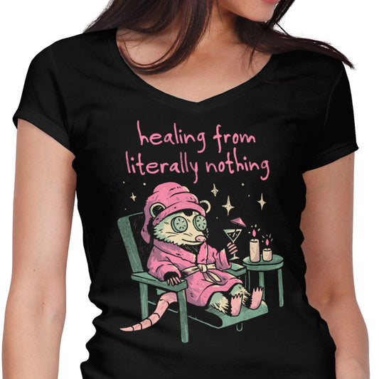 Healing From Nothing - Women's V-Neck