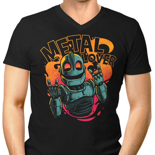 Heavy Metal Heart - Men's V-Neck