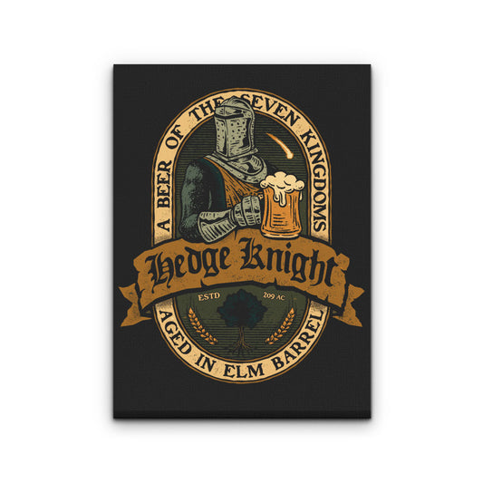 Hedge Knight Beer - Canvas Print
