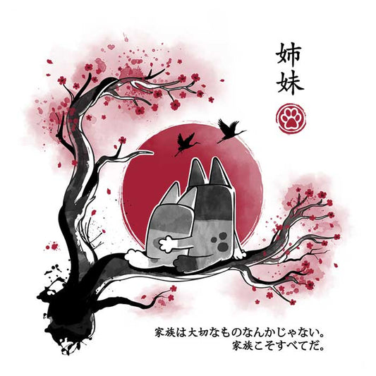 Heeler Sumi-e - Long Sleeve T-Shirt