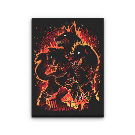 Hellhound Unleashed - Canvas Print