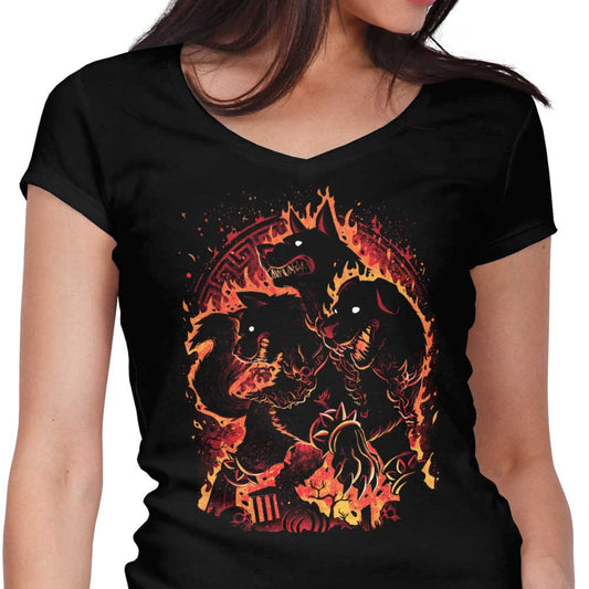 Hellhound Unleashed - Women's V-Neck