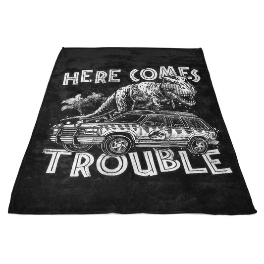 Here Comes Trouble - Fleece Blanket