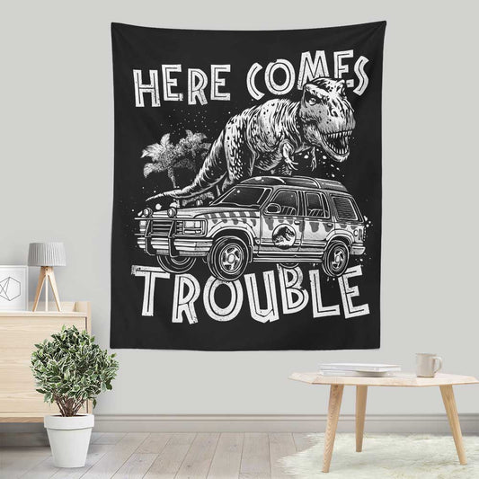 Here Comes Trouble - Wall Tapestry