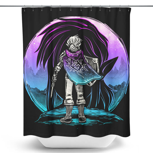 Heroic Sunset - Shower Curtain