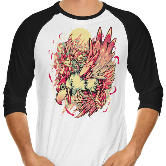 High in the Sky - 3/4 Sleeve Raglan T-Shirt