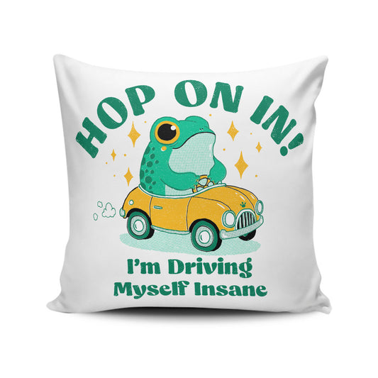 Hop On In - Throw Pillow