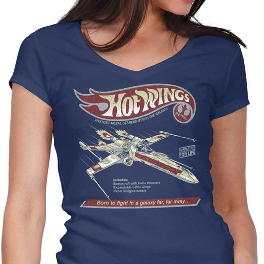 Hot Wings Rebel - Women's V-Neck