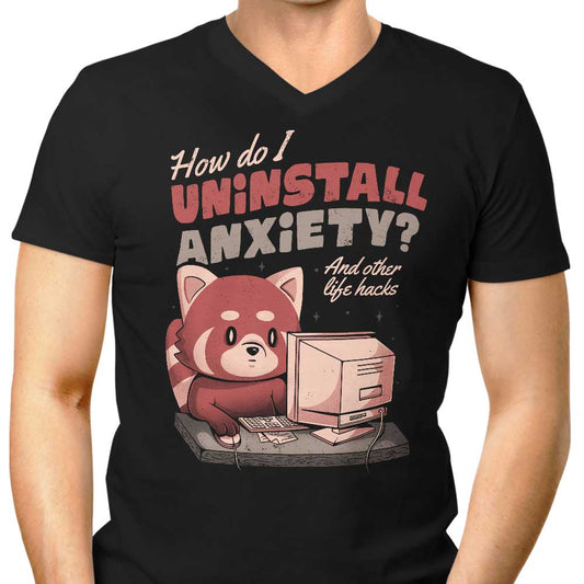 How to Uninstall Anxiety - Men's V-Neck