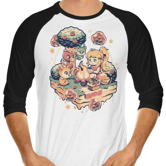 Hunter Camp - 3/4 Sleeve Raglan T-Shirt