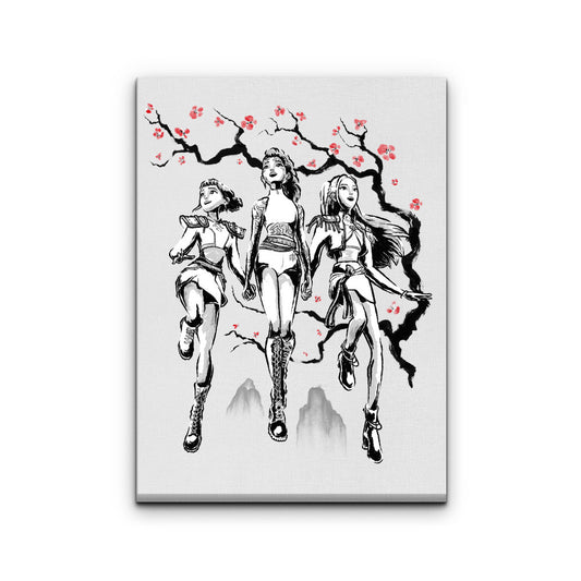 Hunter Harmony Sumi-e - Canvas Print
