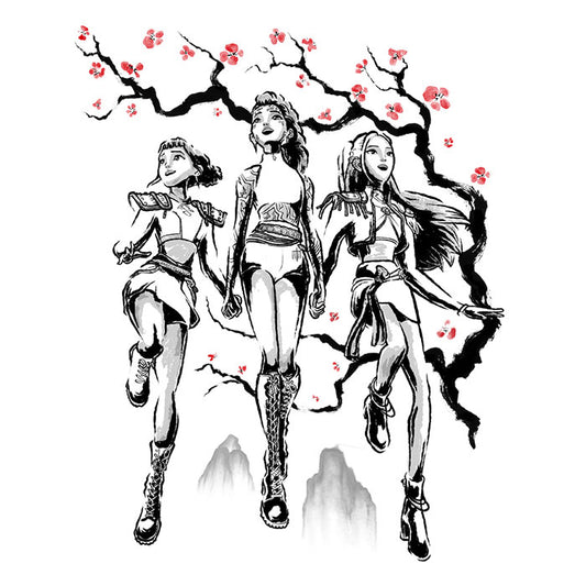 Hunter Harmony Sumi-e - Wall Tapestry