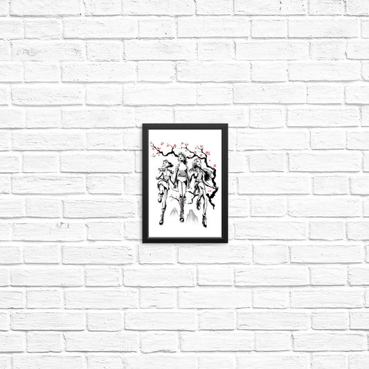 Hunter Harmony Sumi-e - Posters & Prints