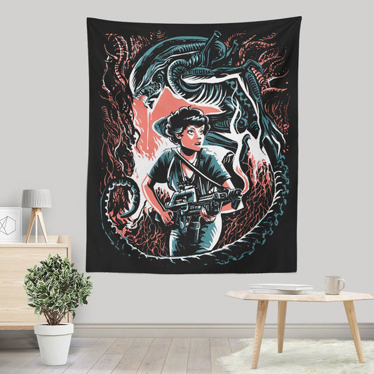 Hunter Hunted - Wall Tapestry
