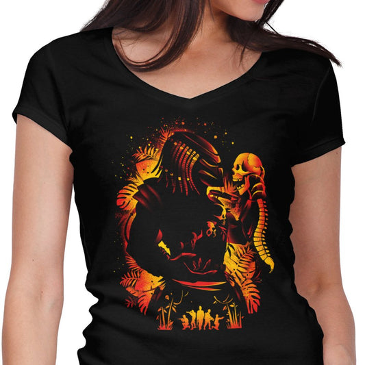 Hunter of Human (Alt) - Women's V-Neck