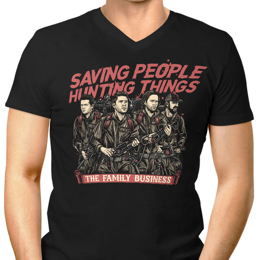 Hunting Ghosts - Men's V-Neck
