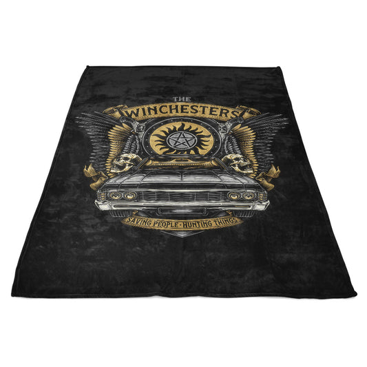 Hunting Things Emblem - Fleece Blanket