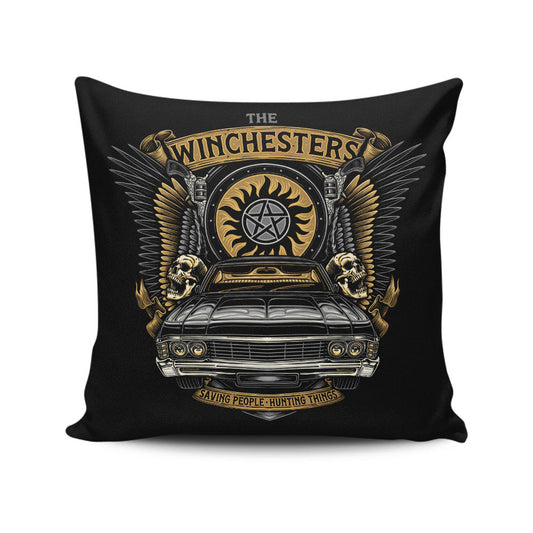 Hunting Things Emblem - Throw Pillow