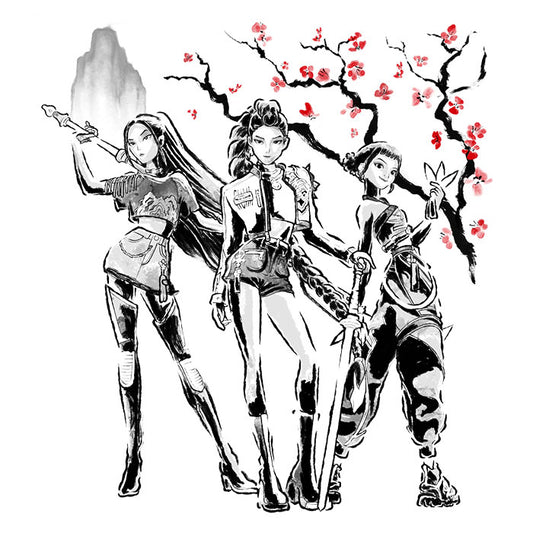 Huntrix Sumi-e - Canvas Print