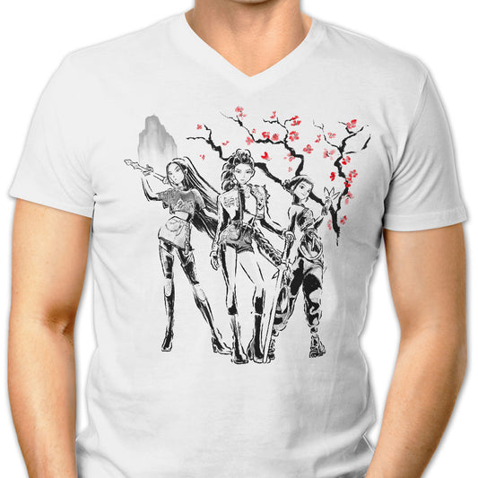 Huntrix Sumi-e - Men's V-Neck