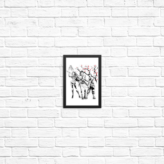 Huntrix Sumi-e - Posters & Prints