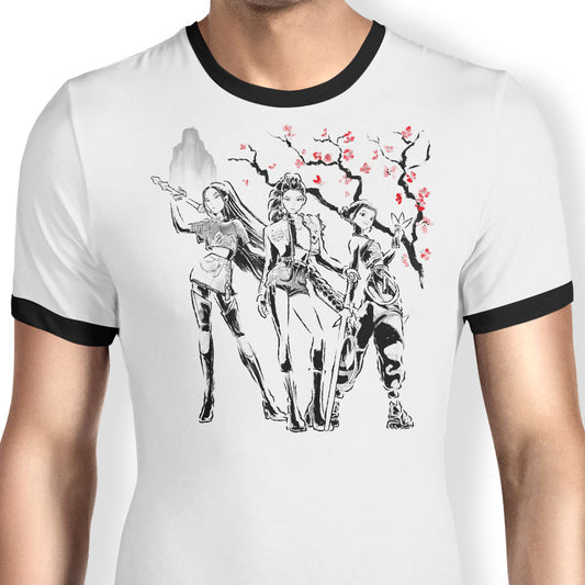 Huntrix Sumi-e - Ringer T-Shirt