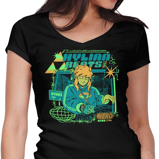 Hylian Beats - Women's V-Neck