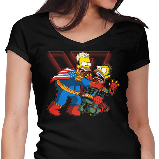 I Am God You Little - Women's V-Neck