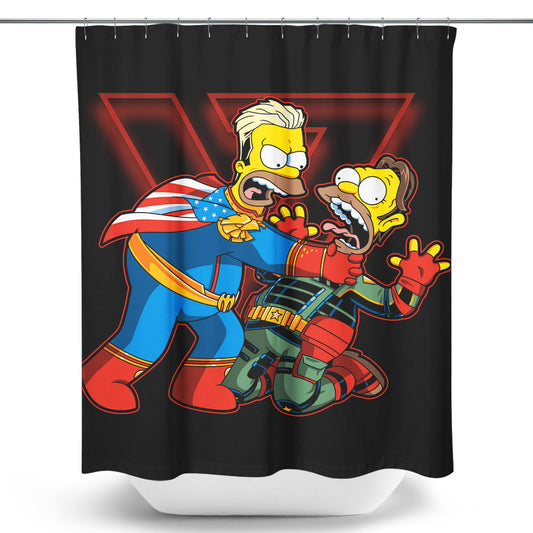 I Am God You Little - Shower Curtain