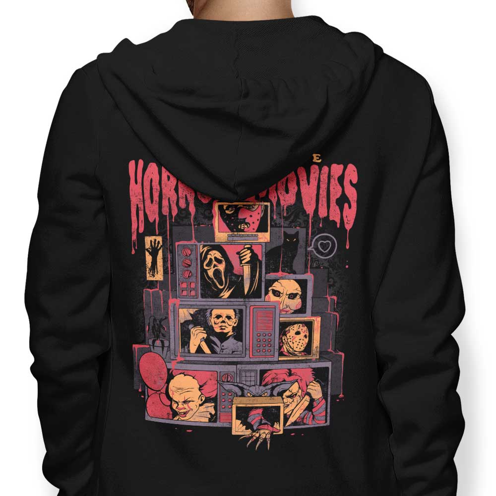 I Freaking Love Horror Movies Hoodie – Once Upon a Tee