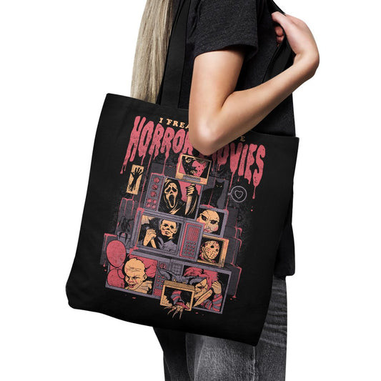 I Freaking Love Horror Movies - Tote Bag