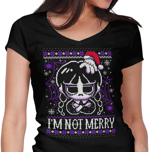 I'm Not Merry - Women's V-Neck